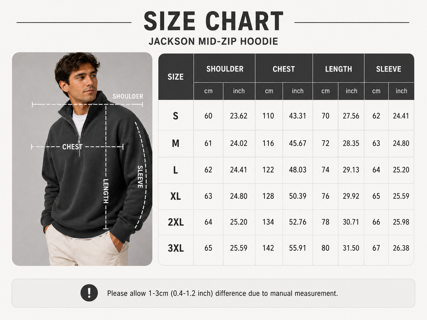 Jackson Mid-Zip Hoodie